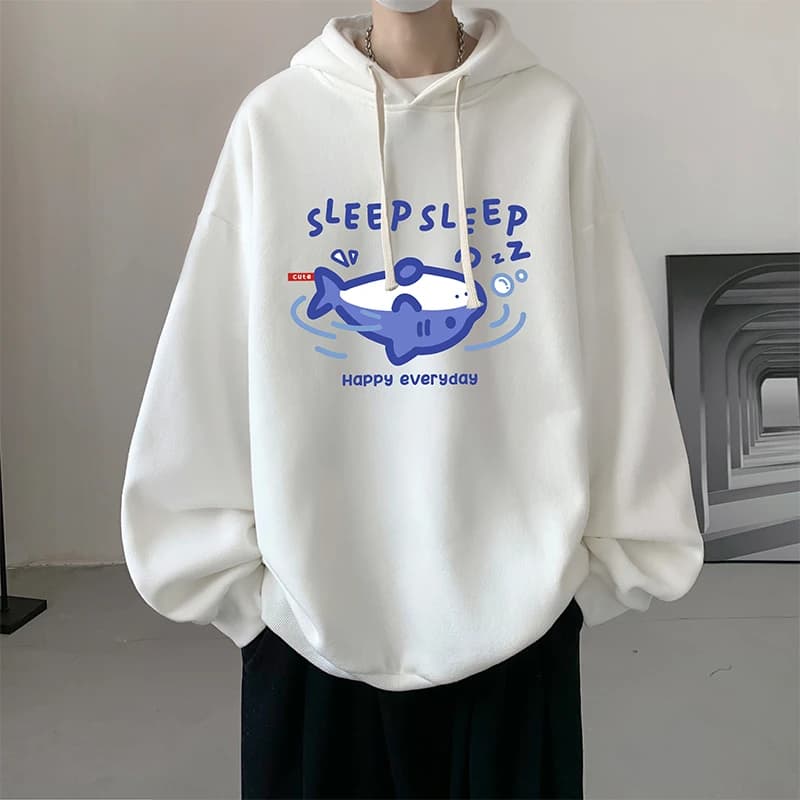 Funny Men's Oversized Hoodie Black 5XL Hoodies with Hat Oversize for Men Anime Print Man Casual Wear Hoody Male Sweatshirt