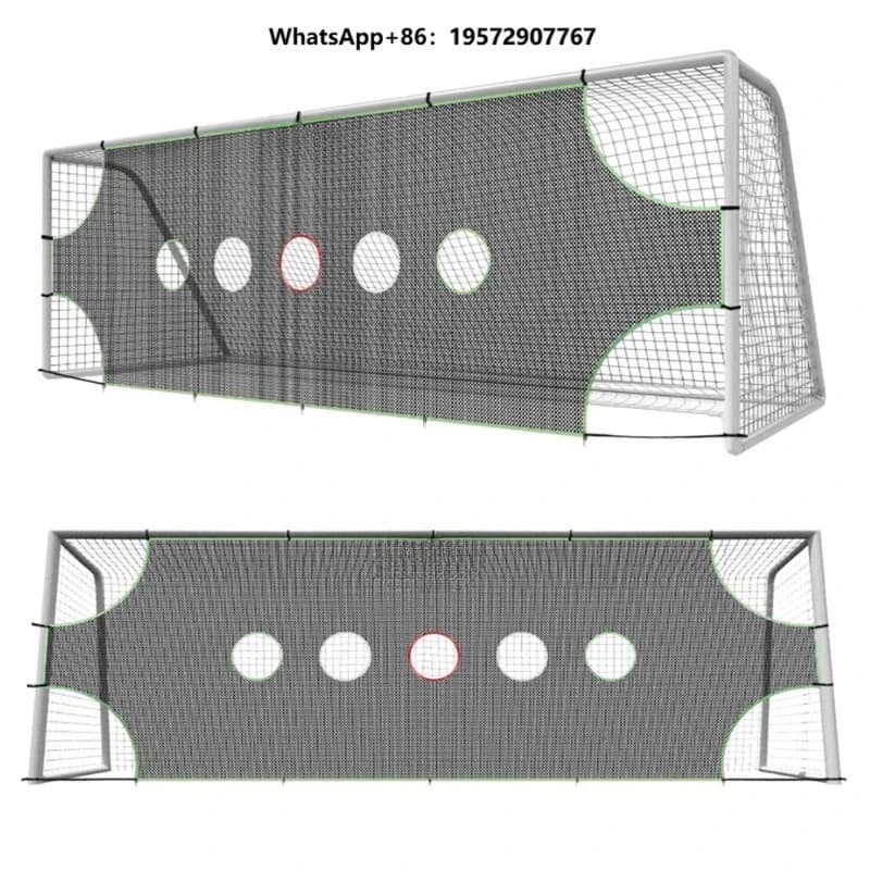 Portable Detachable Football Goal Net Indoor/Outdoor Training Bold 11/7/5 People Capacity New Football Net Training Equipment