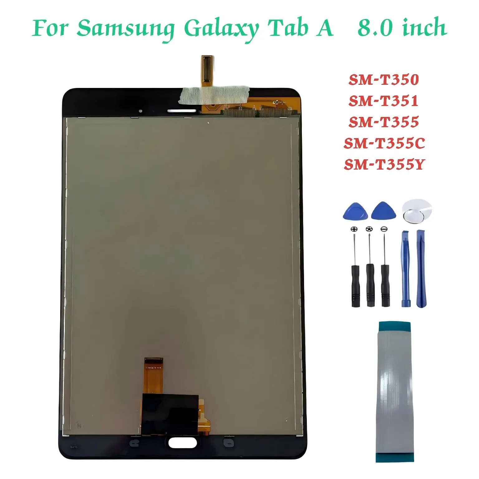 Display LCD Touch Screen Digitizer in Vetro per Samsung Galaxy Tab A 8.0 T350 T355Y SM-T350 SM-T351 SM-T355 SM-T355C