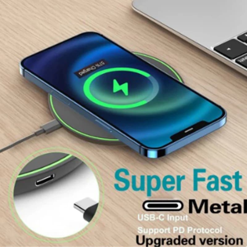 Caricabatterie rapido per Ulefone Armor 27T Pro Google Pixel 6 Pro OPPO Trova X5 X3 Pro Doogee Pad di ricarica wireless Accessorio per telefono di alimentazione