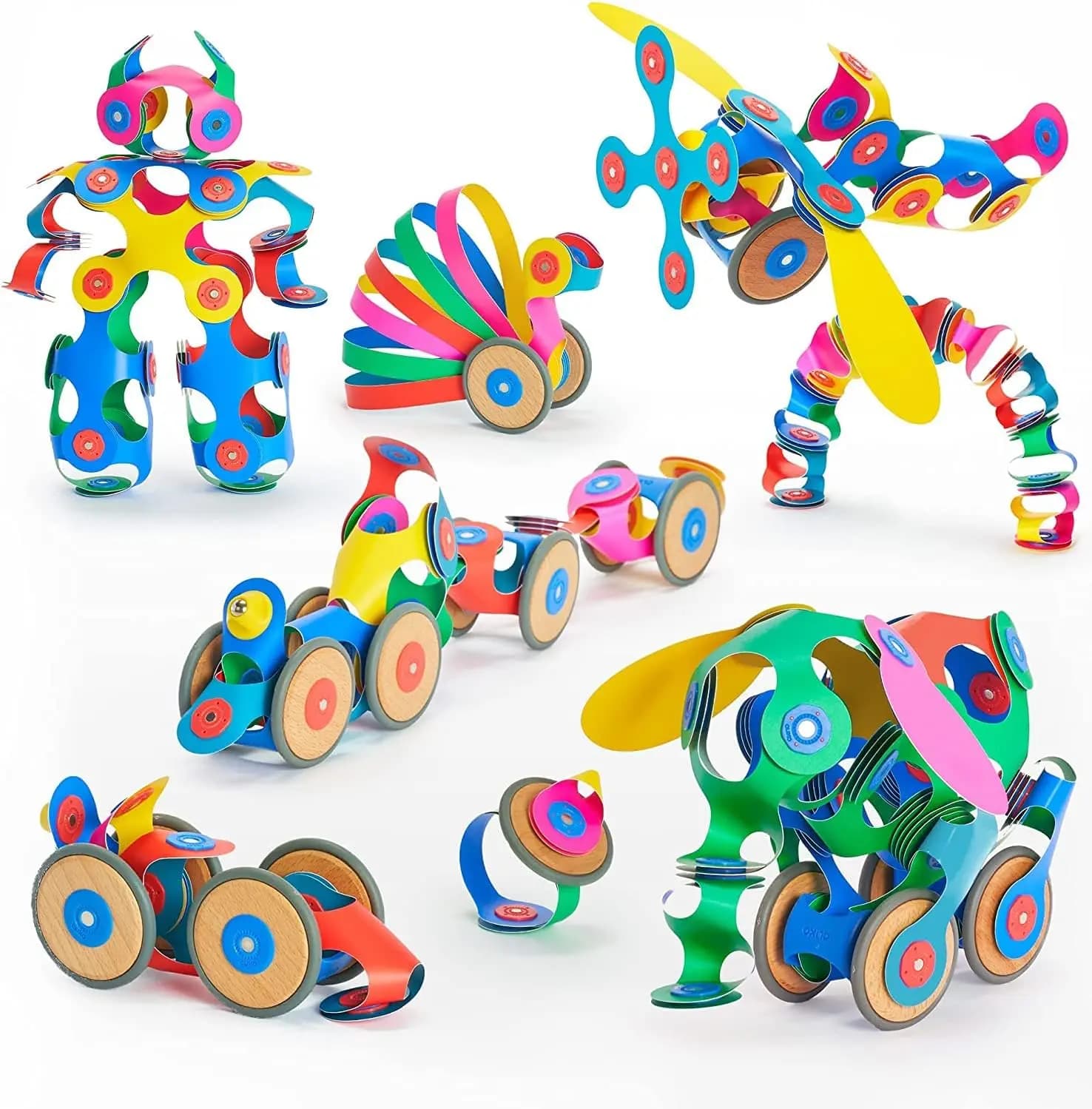 Set di Costruzioni Magnetiche da 72 Pezzi - Piastrelle Flessibili STEM per Gioco Creativo, dai 4 ai 99 Anni