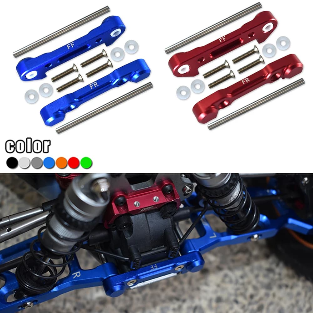 Blocco fisso per montaggio su braccio sospensione inferiore anteriore in metallo GPM LOS 234019 LOS 234023 per auto LOSI 1/10 Lasernut U4 Tenacity DB TT Pro RC