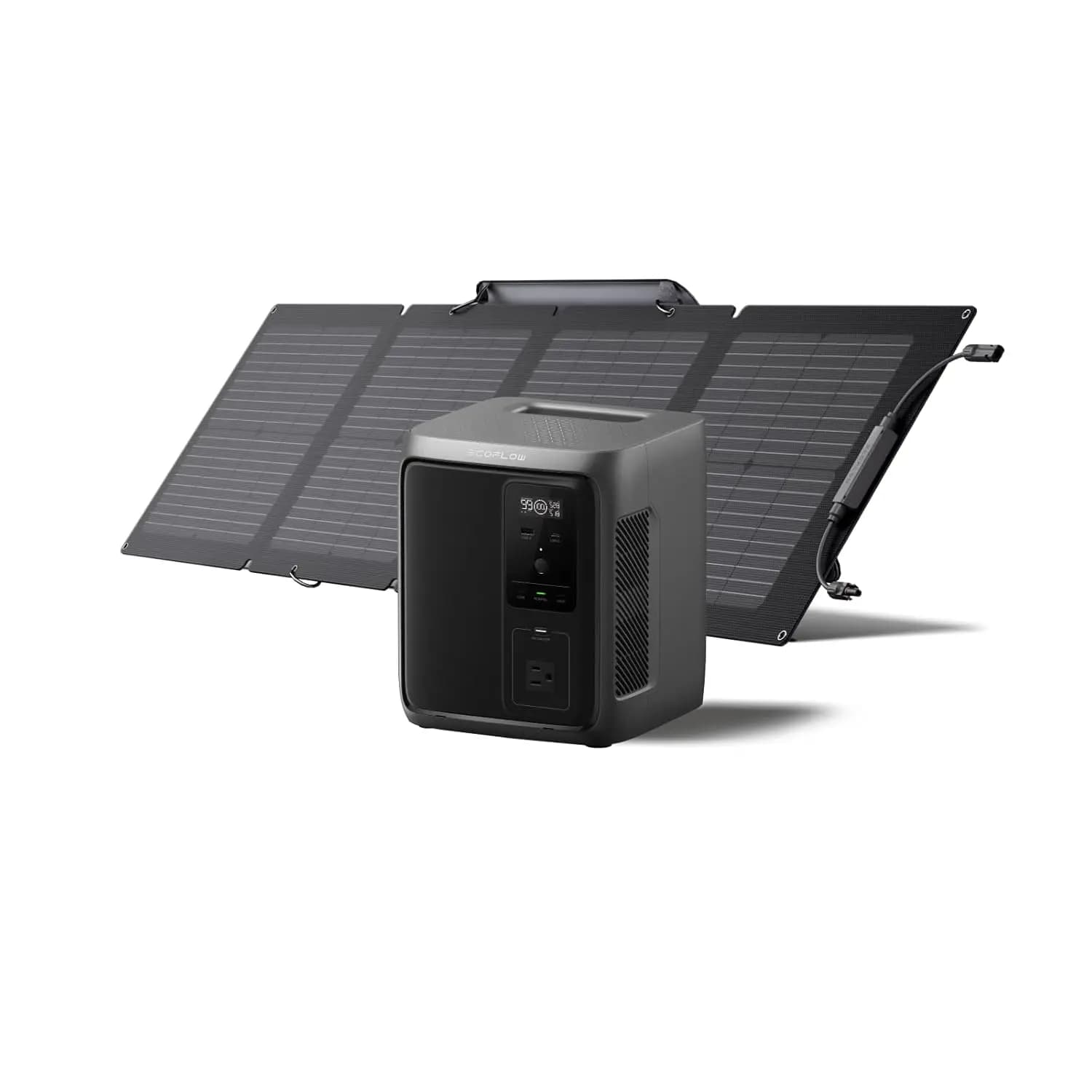 Generatore Solare DELTA 3 1000 Air con Pannello Solare da 110W, Batteria LiFePO4 (LFP) da 960Wh, Uscita AC da 500W, Alimentatore Portatile Personalizzabile