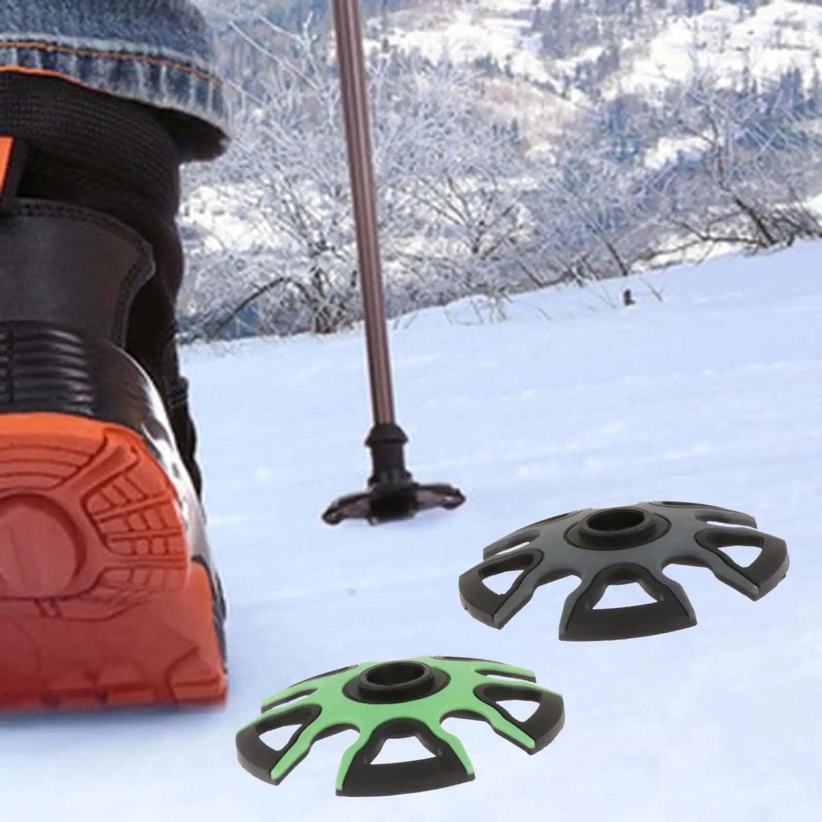 9cm Removable Snow Basket for Trekking Poles Mud Protector Accessory for Hiking Walking Sticks Mountain Equipment