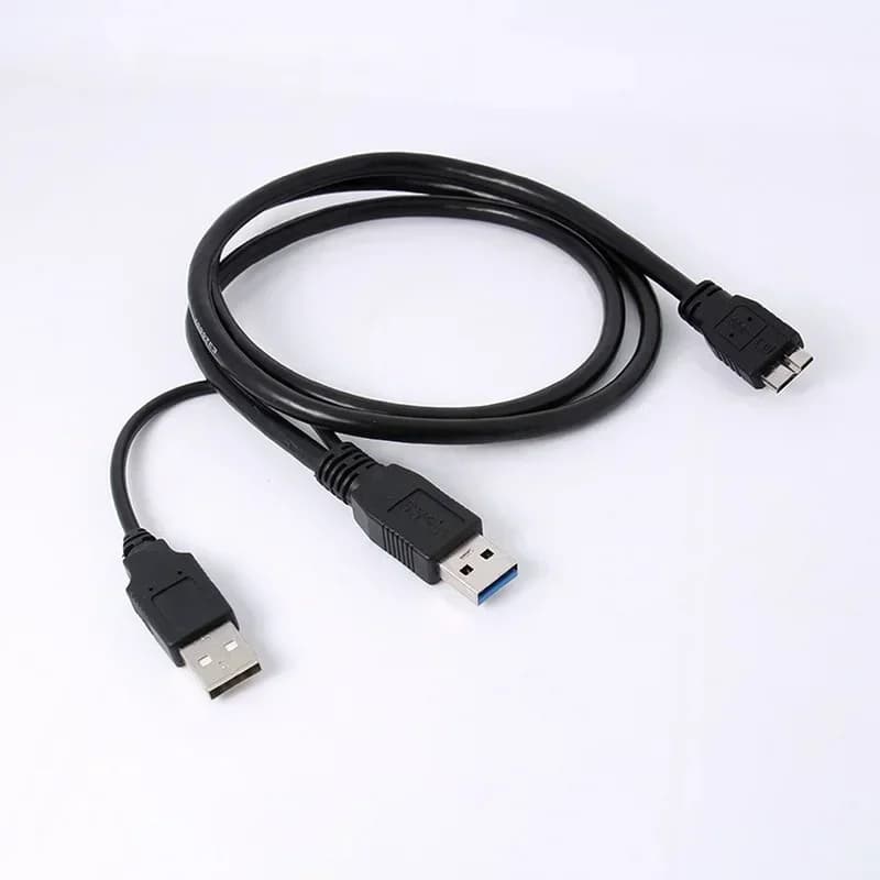 Cavo USB 3.0 Tipo A a Micro B per HDD, Cavo Dati USB3.0 per Disco Rigido Esterno Portatile