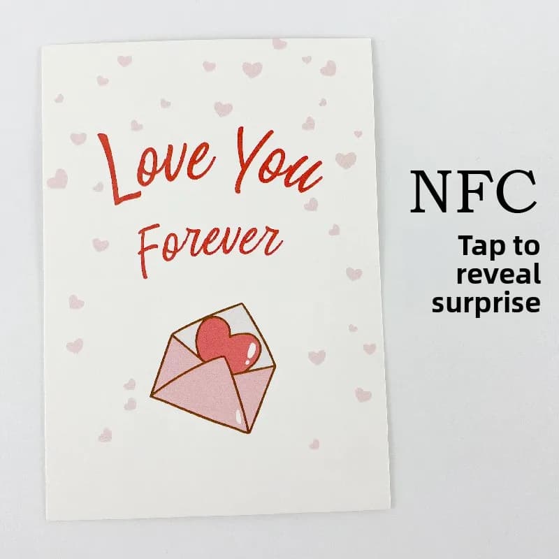 Biglietto di Proposta Creativo con NFC, Video e Musica, Regalo per Fidanzato, Modo Unico per Esprimere Amore e Invito al Matrimonio