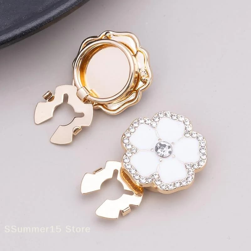 【R】Copribottoni in Cristallo e Perle, Staccabili con Clip, Decorativi per Camicie e Cappotti, Bottoni da Cucire per Fai da Te, per Bluse e Abbigliamento Donna Uomo