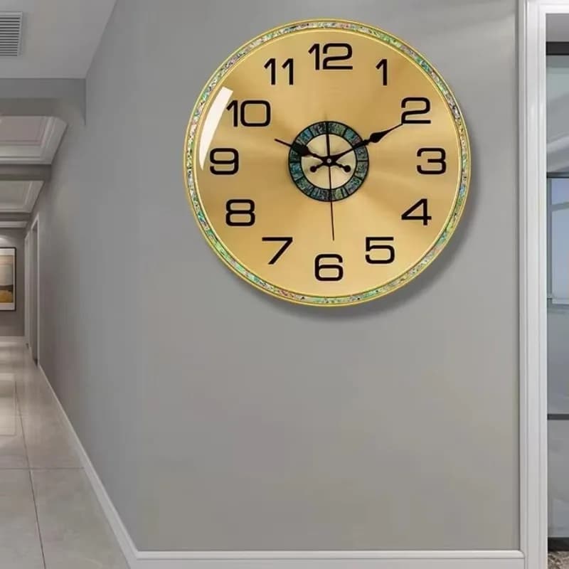 Orologio da parete di lusso leggero da 41 cm Soggiorno Camera da letto Casa Atmosfera moderna Orologio da parete semplice