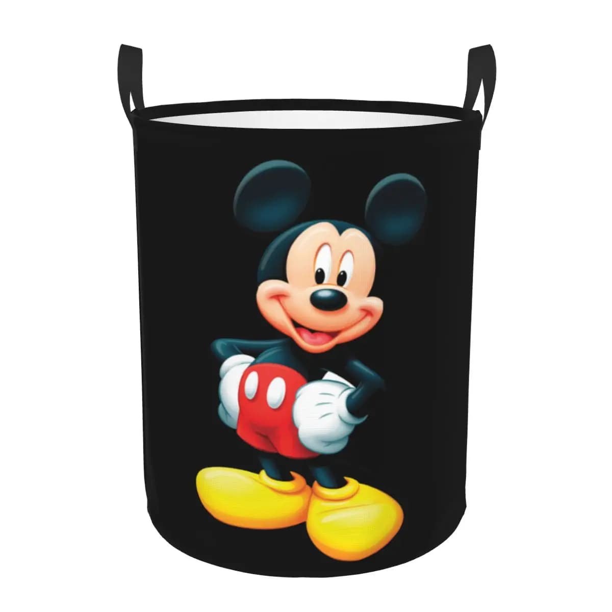 Personalized linen basket Disney Mickey Mouse Minnie, folding, for clothes, cartoons, toy basket, for children's room