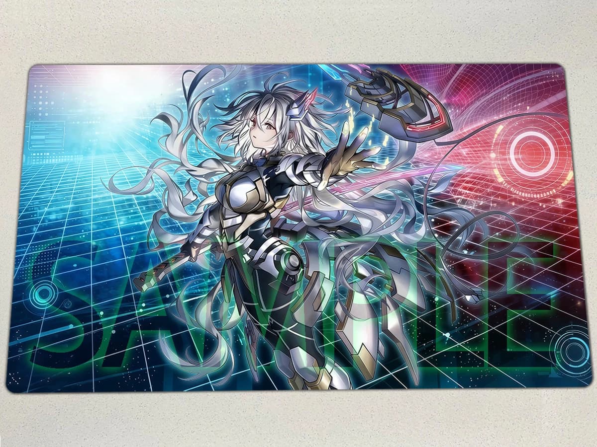 Tappetino da gioco YuGiOh Sky Striker Mobilize - Linkage! TCG CCG Mat Surgical Striker - S.P.E.C.T.R.A. Tappetino per Giochi di Carte, Mousepad e Borsa