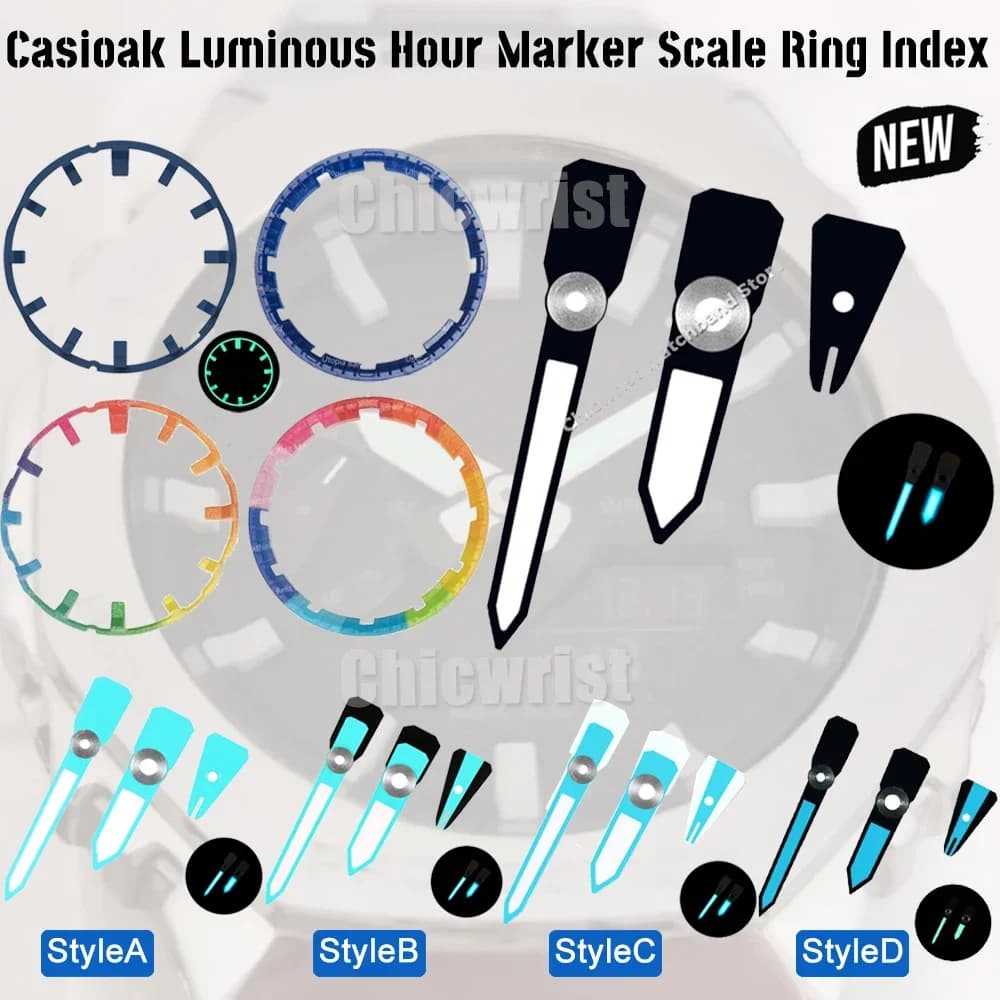For Casioak Luminous Time Marker GA2100 Dial Ring FAI Watch FROM TE Libra Ring Edit Index Shoc K GA2100 WatchAccessories