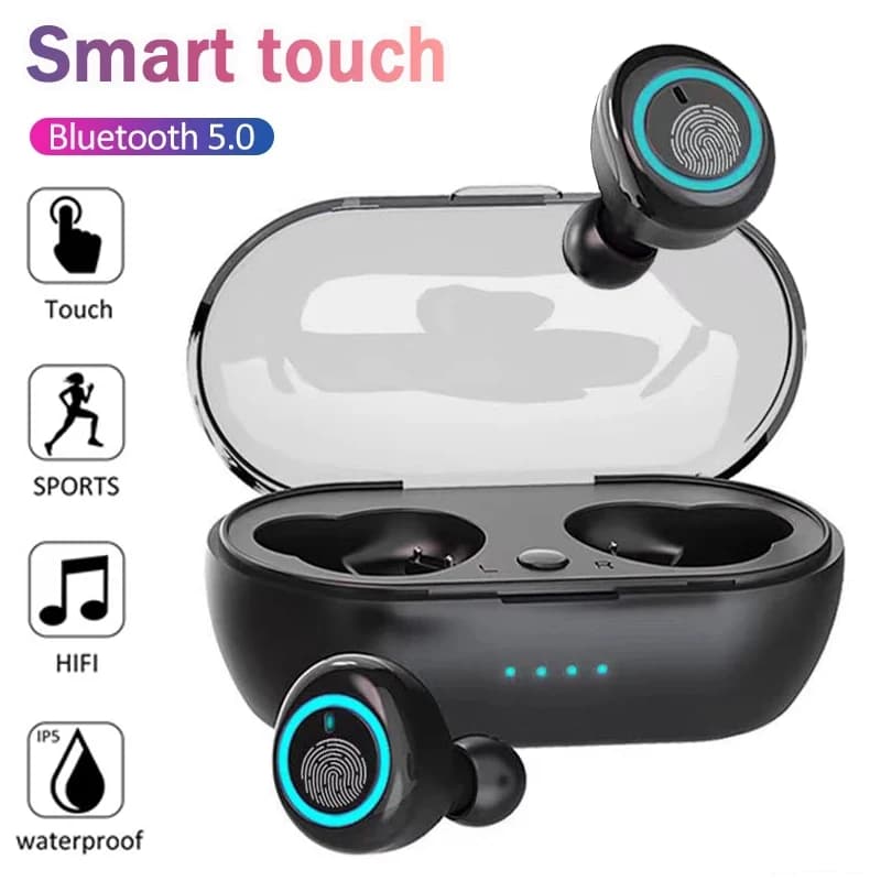 Y50 TWS Wireless Headphones Sports Bluetooth Headphones Microphone Phone Wireless Headphones for Xiaomi Huawei LG Phone