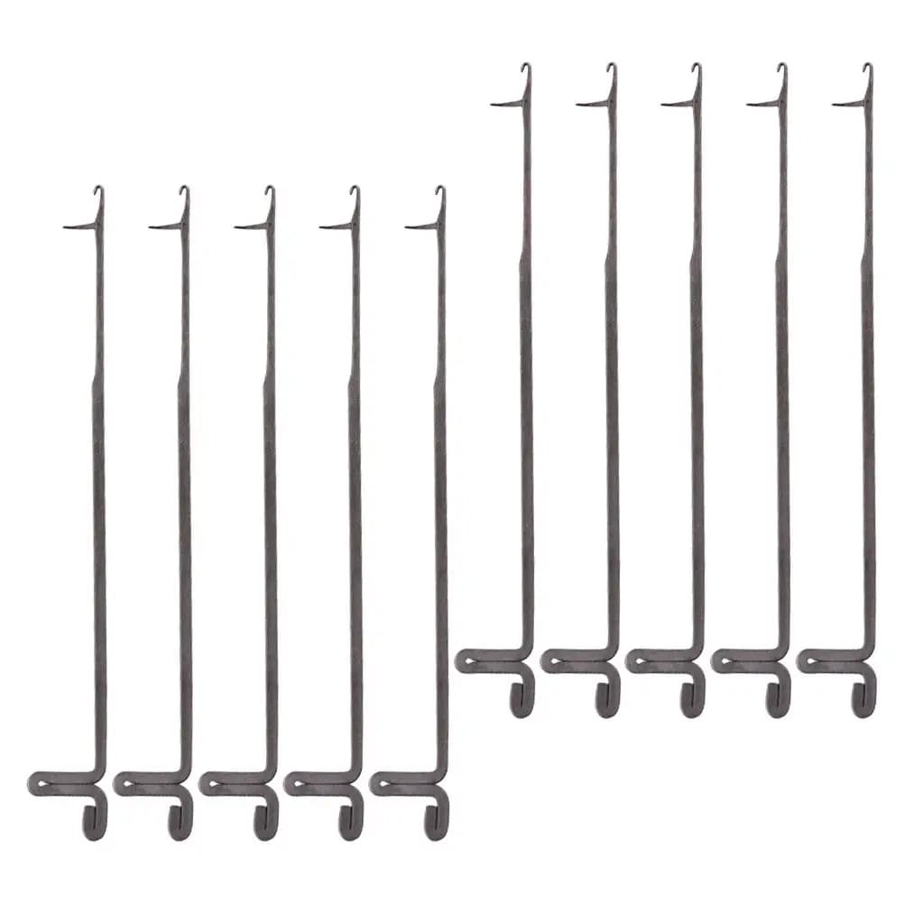 Set di 10 Uncinetti in Metallo con Impugnatura Ergonomica, Kit di Aghi per Uncinetto Robusti per Filati, Perline, Punti, Corde e Lavori Fai-da-Te