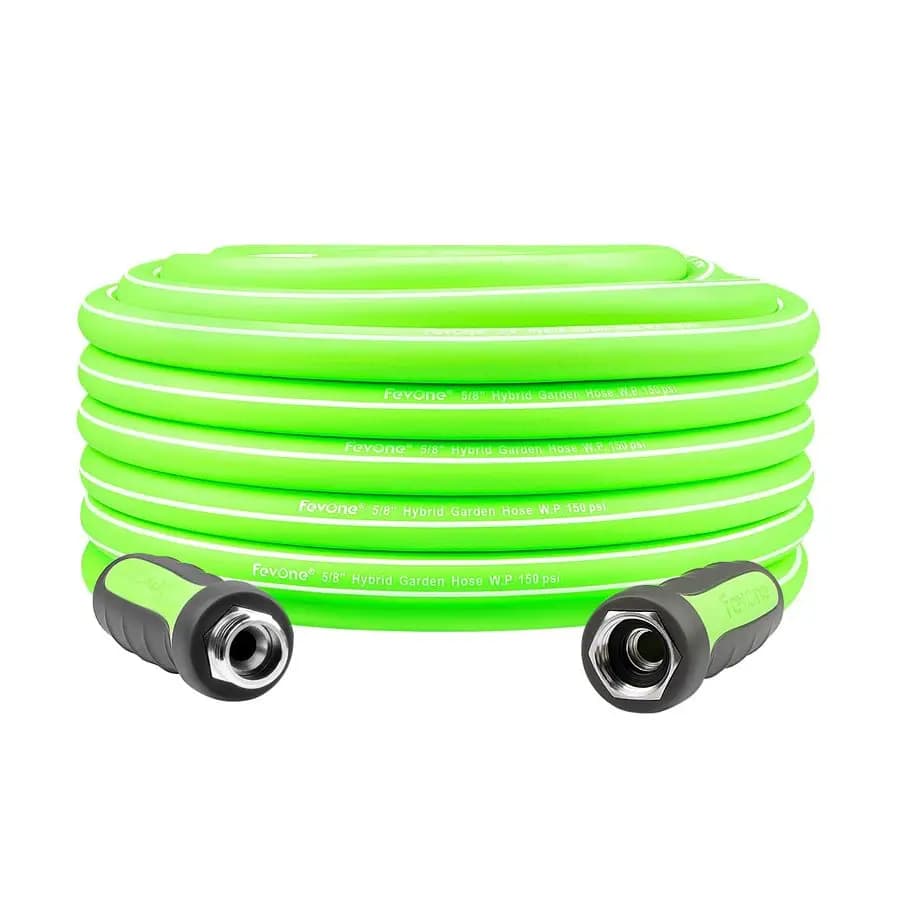 Garden pipe 55 feet, light, flexible and durable hybrid water pipe, leak-free connections
