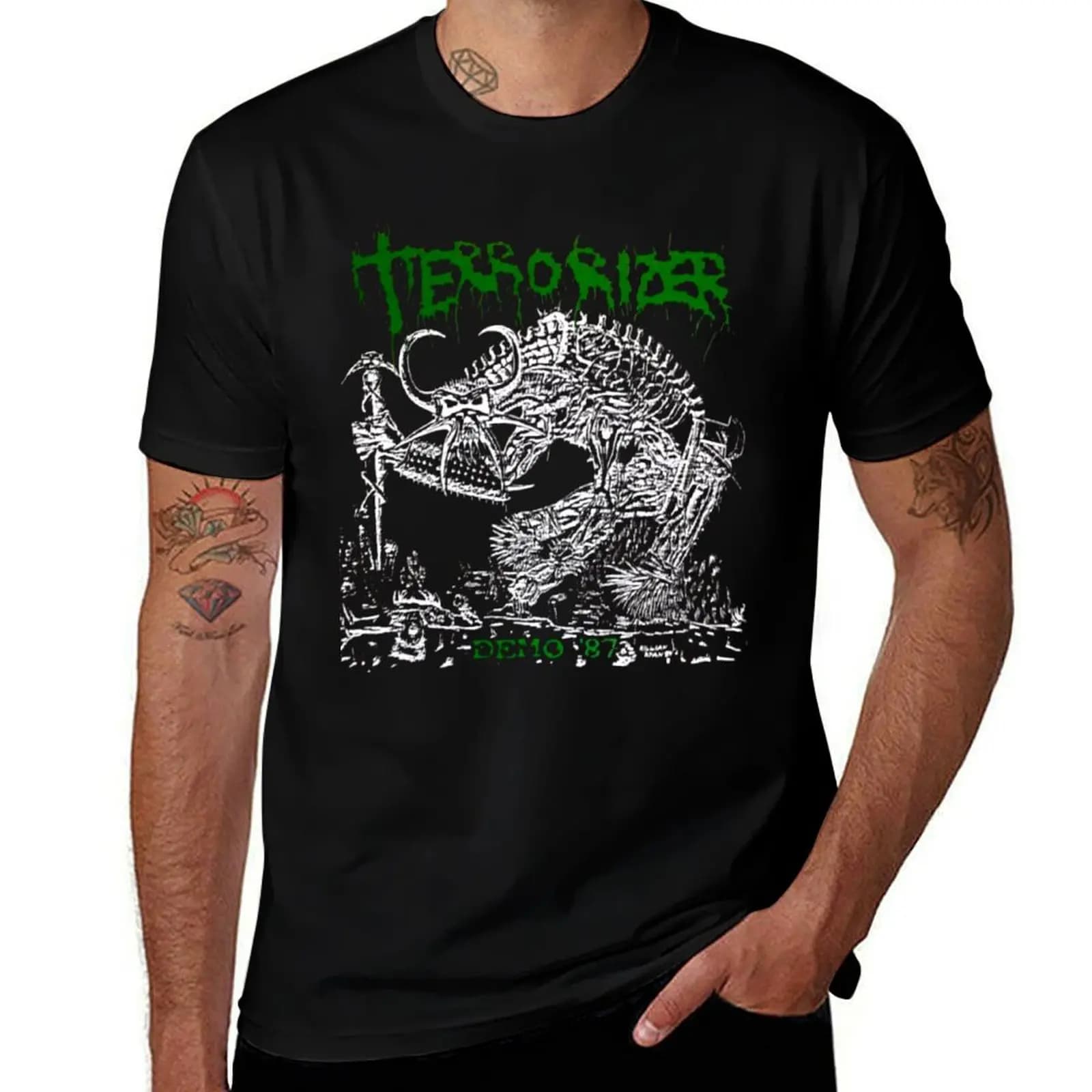 T-shirt TERRORIZER T-shirt girocollo di grandi dimensioni