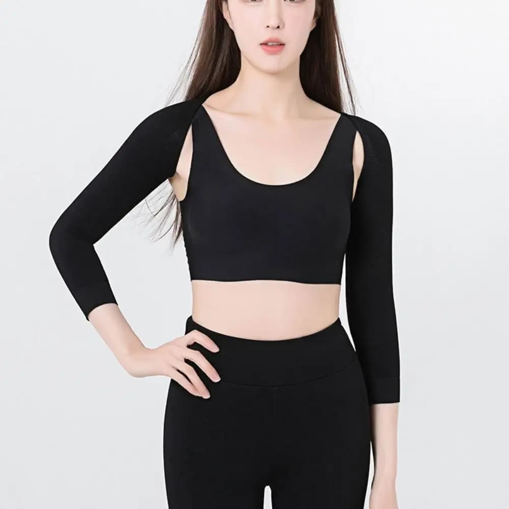 Breathable Shoulder Pulling Sports Body Shaper Long Sleeve Shockproof Yoga Underwear Women Control Body Slimming Shapewear Yoga
