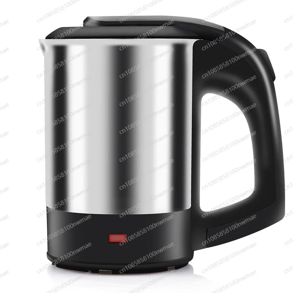 Mini bollitore elettrico, bollitore elettrico da viaggio domestico in acciaio inossidabile, spegnimento automatico e bollitore anti-secco