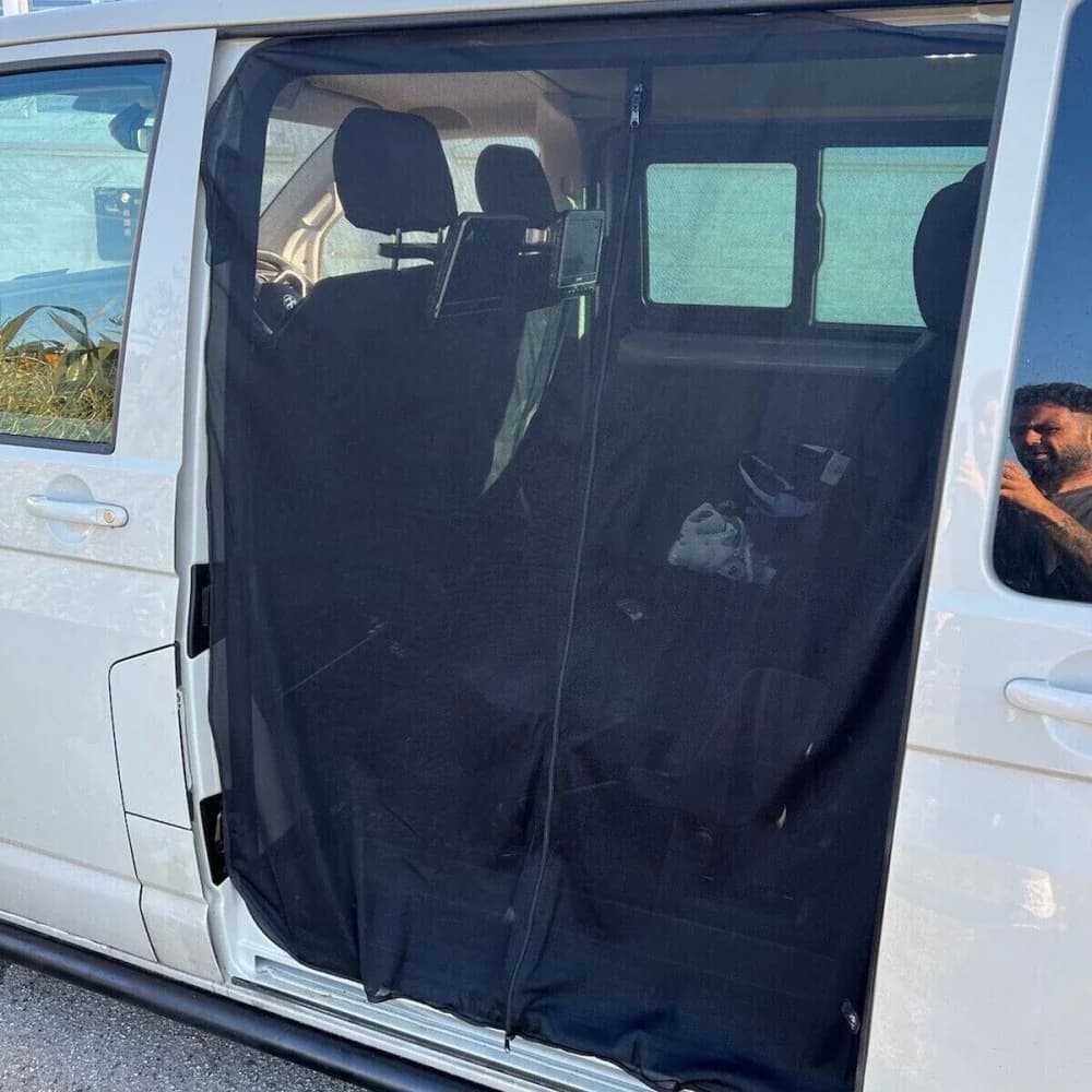 Fly ScreenNet Portellone per auto Zanzariera Tende magnetiche Parasole per auto Rete di ventilazione per bagagliaio per VW T5 T6 Porta scorrevole
