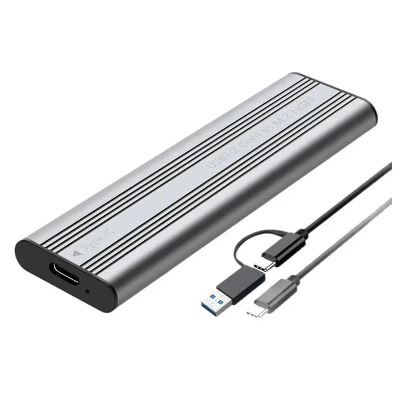 A23F-M.2 SATA Solid State Mobile Hard Disk Box USB 3.2 Metal Heat Dissipation External Type-C Interface SATA Protocol SSD