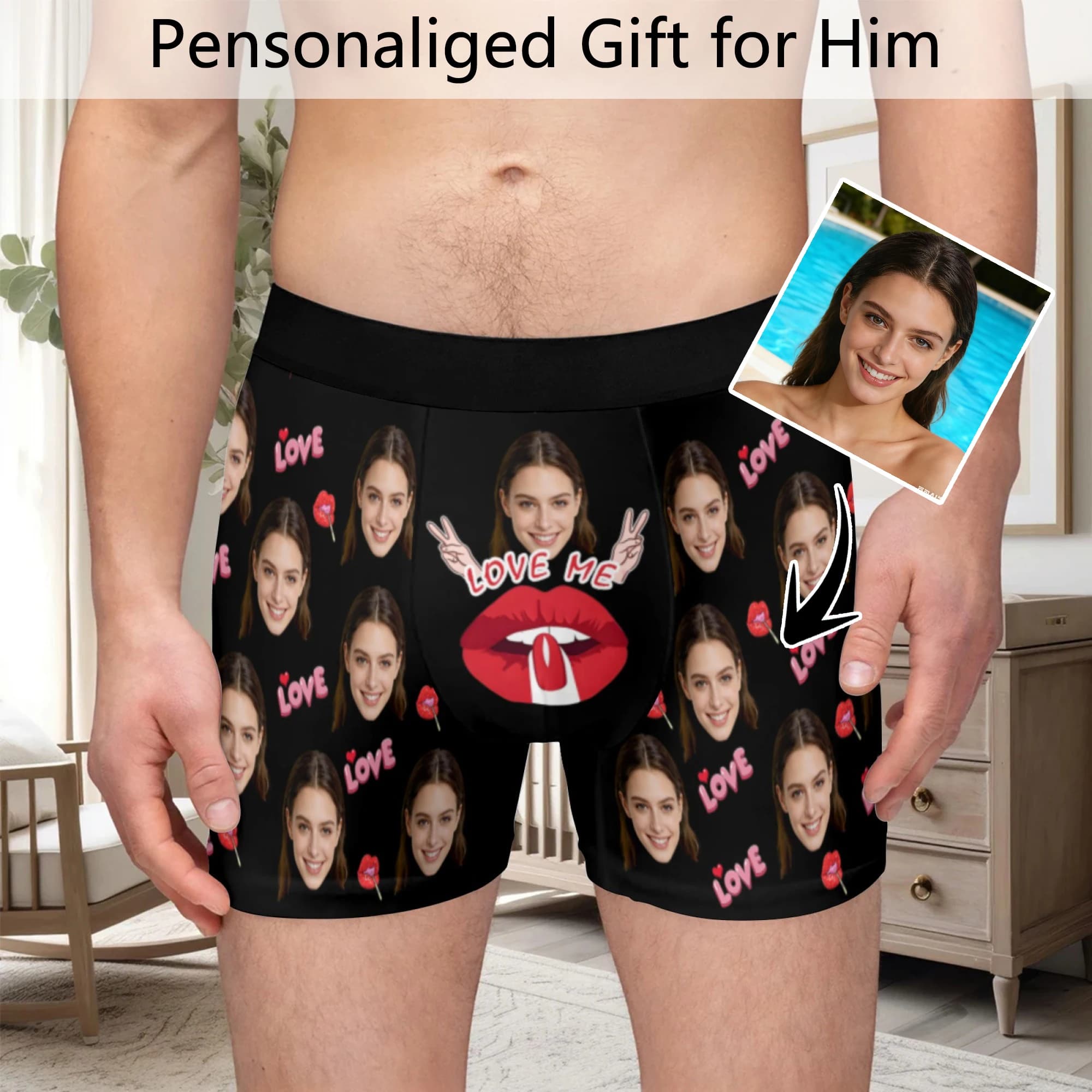 Personalized intimacy with face photo, DIY customization, Valentine's Day gift for man, gift for husband, gift for father