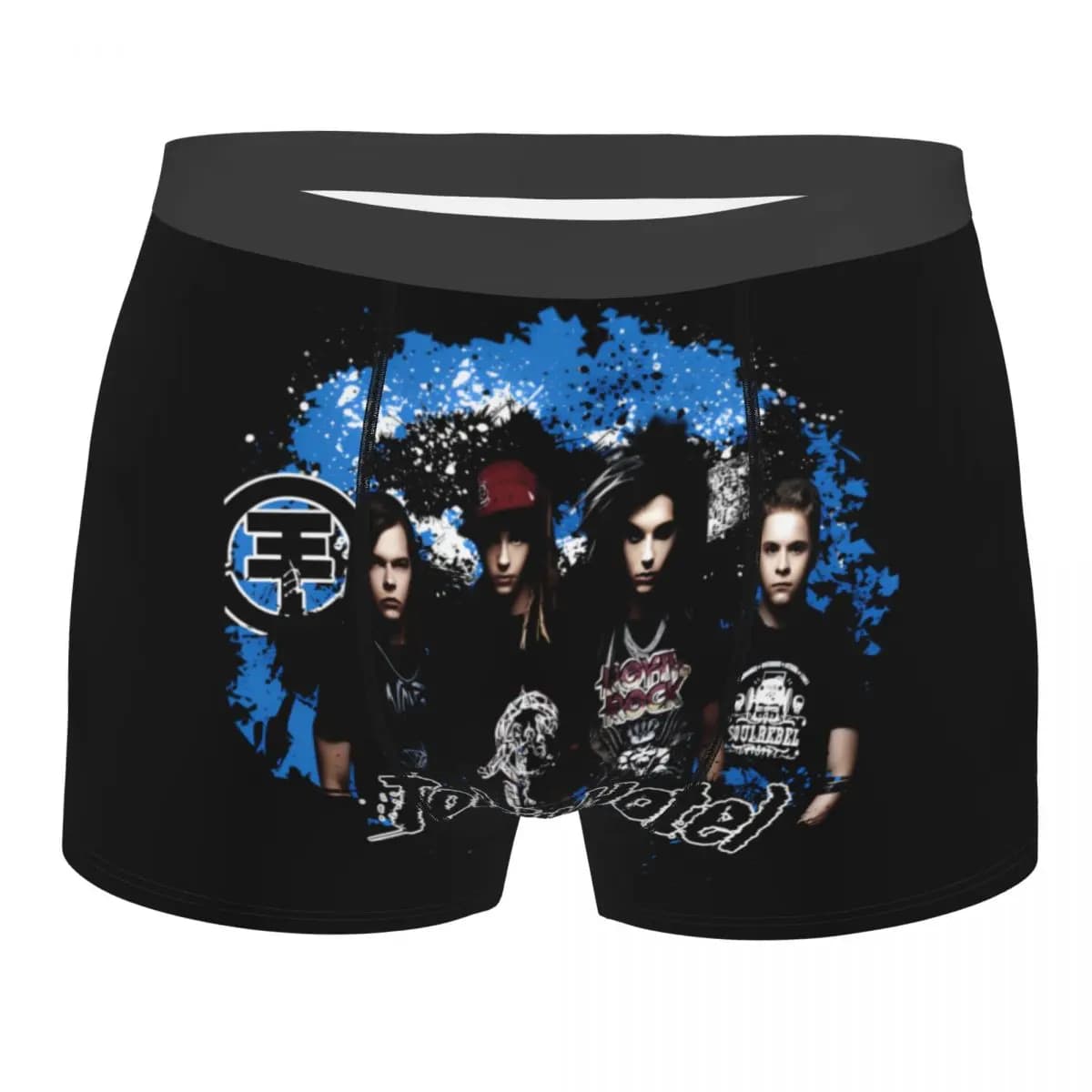 Intimo da uomo alla moda Tokio Hotels Heavy Metal Pop Rock, boxer, mutande morbide da uomo