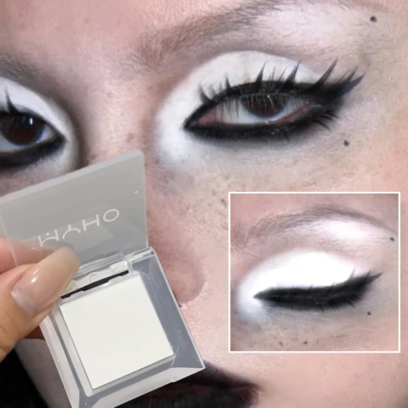 Palettes of white opaque opaque opaques Natural Long-Term Monochromatic Shades Light Silk Kiss Primer Eye Makeup