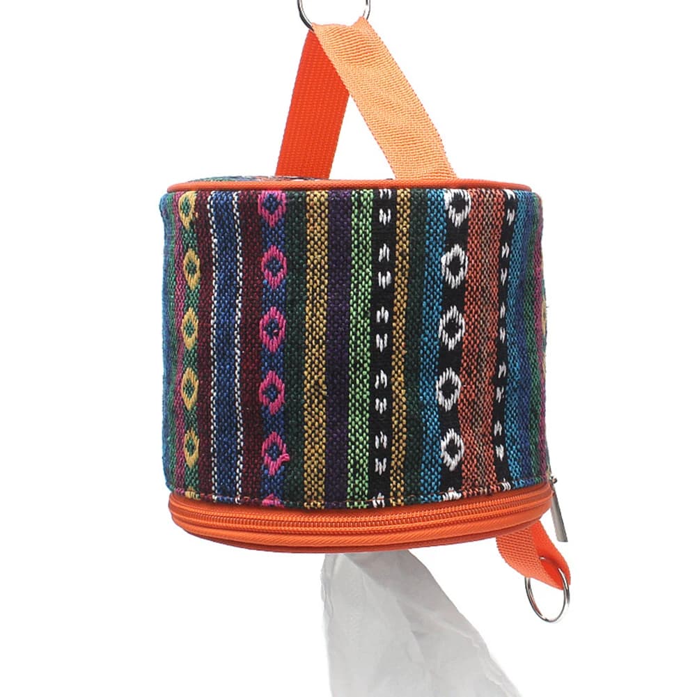 Scatola portaoggetti in carta per campeggio all'aperto, 1 pz, 90g, accessori, stile etnico, pieghevole, contenitore per ricambi, tenda da picnic
