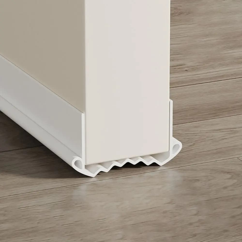 Fermaporta da 96 cm Striscia di tenuta inferiore autoadesiva flessibile per porta Insonorizzata Prevenzione degli insetti Spellatura meteorologica Camera da letto
