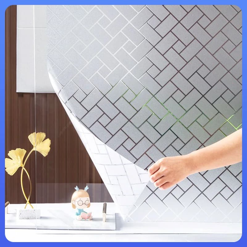 Privacy And Privacy Screen Protector Frost Glass Sticker Transparent And Light-Transmitting Prevents Exposure Bathroom Window.