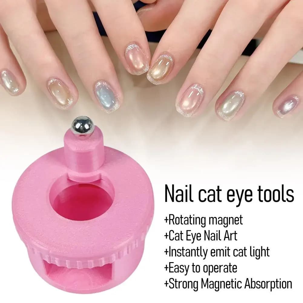 Automatic Magnetic Tool for Nails Effect Cat Eye, for Beginners, for Nail Art Fai-da-Te, for 3D Glass Beads, Multifunctional Tool for Manicure
