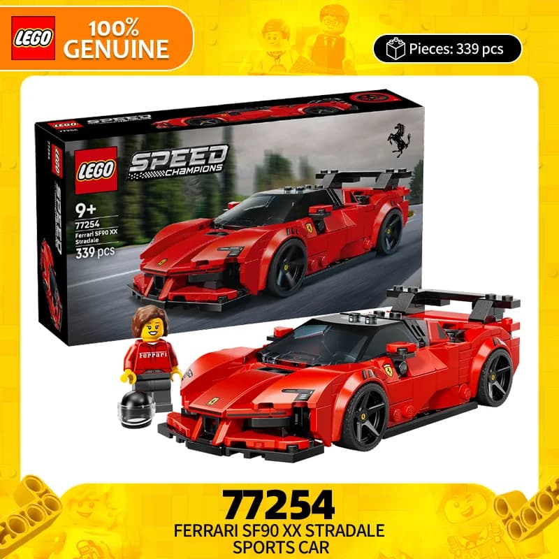 LEGO Mattoncini da Costruzione Serie Super Racing 77254 Ferrari SF90 XX Stradale Auto Sportiva Puzzle Giocattolo Regalo per Ragazzi