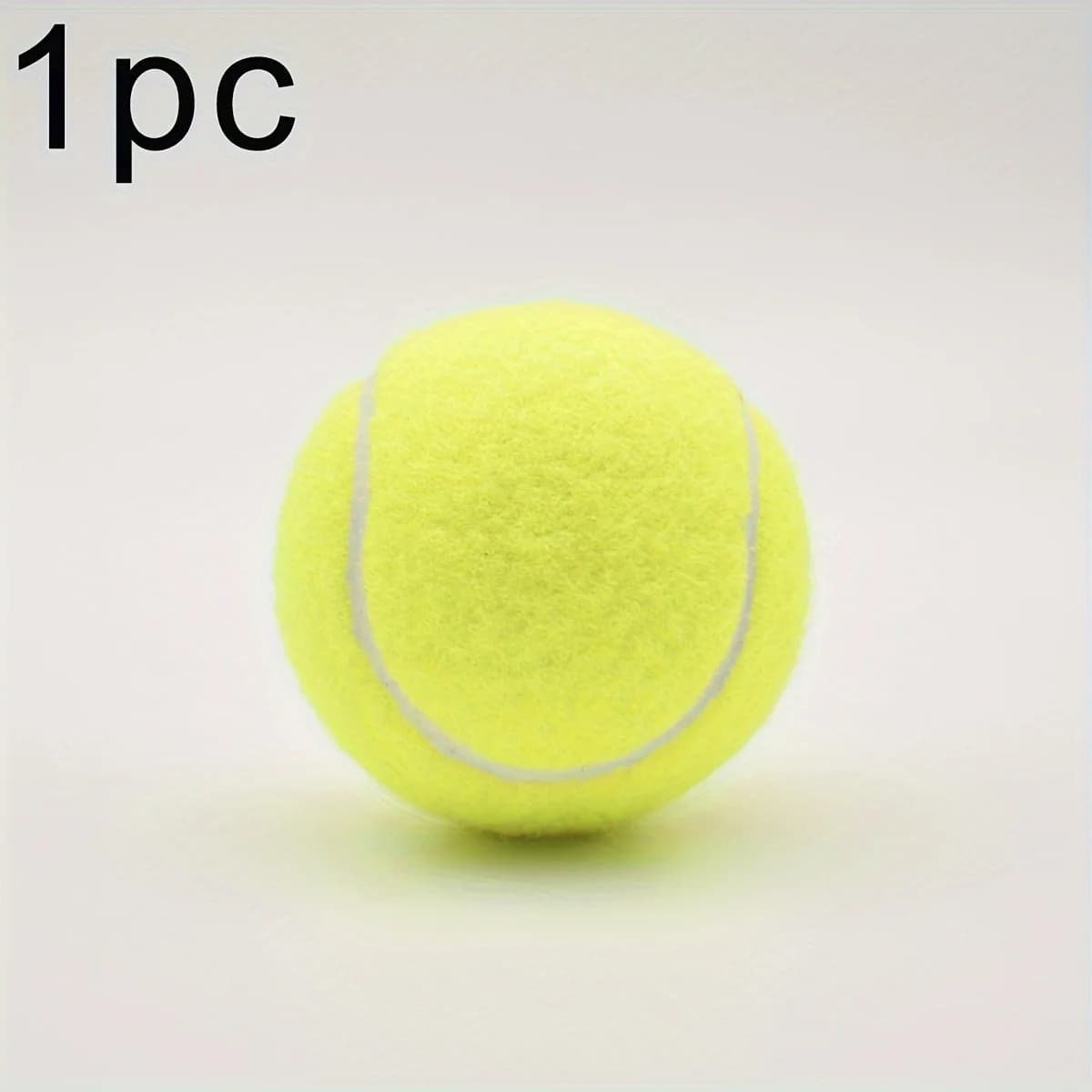 Pallina da Tennis Gialla Resistente in Feltro e Gomma, Portatile, per Allenamento Principianti e Pratica Sportiva all'Aperto