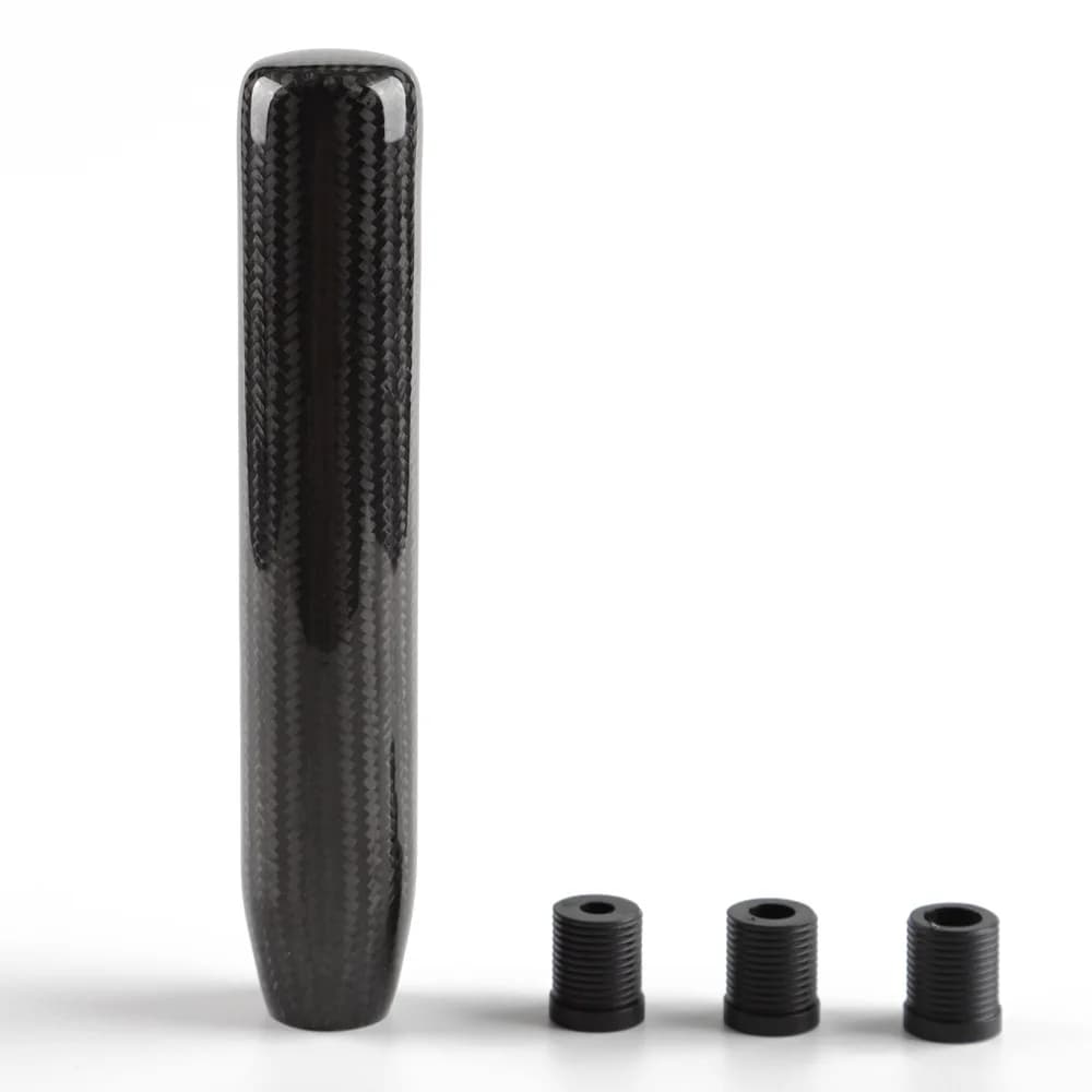 Universal Car Carbon Fiber Long Gear Shift Knob 13cm 18cm Manual Transmission Stick Head Shifter Handle Lever AT MT