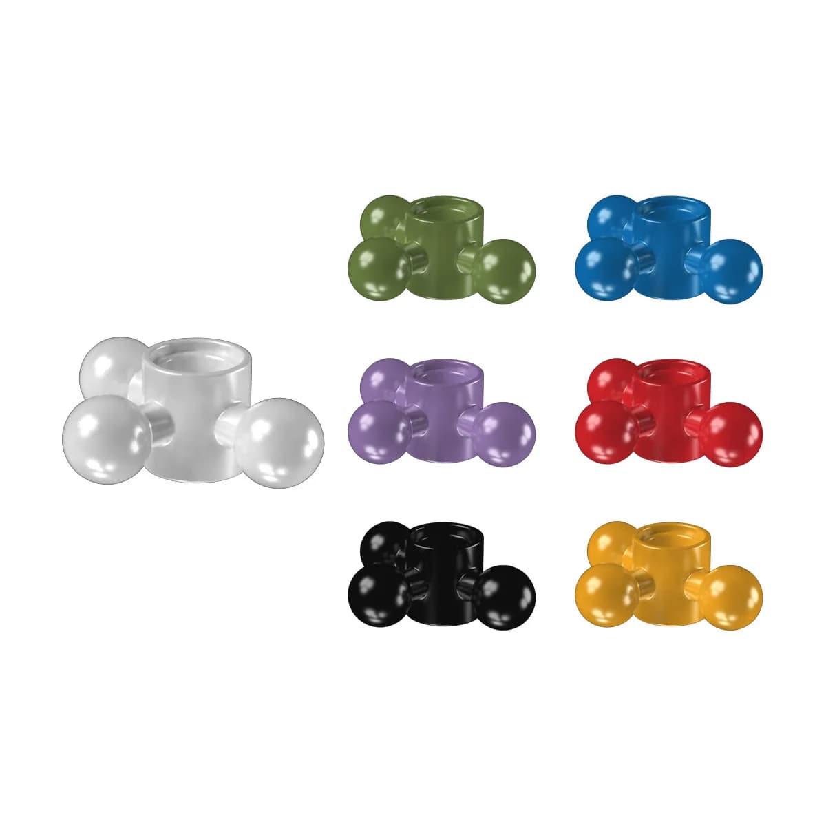 Small Particle Building Blocks Assembled Spherical Connectors Cross-border Parts Wholesale 90012 Compatible with Lego 15460