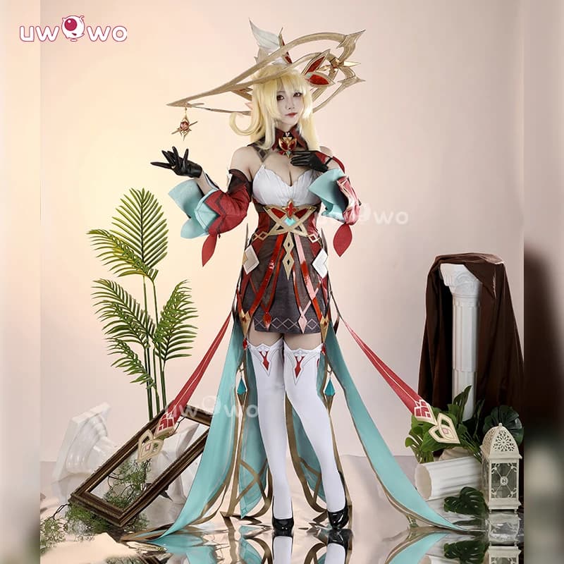 UWOWO Alice Cosplay Collab Serie: Gioco Genshin Impact Alice Hexenzirkel Strega Klee Madre Costume Cosplay Costume di Halloween