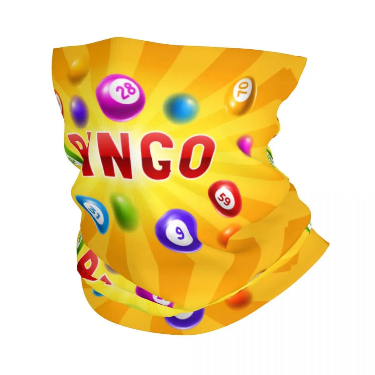 Gioco caldo personalizzato Bingo Bandana Scaldacollo Donna Uomo Inverno Sciarpa Tubo Ghetta Copertura per il viso