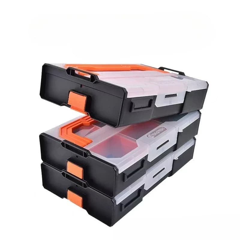 1PC Tool parts box, dividing box, screw classification with cover storage box, electronic component box