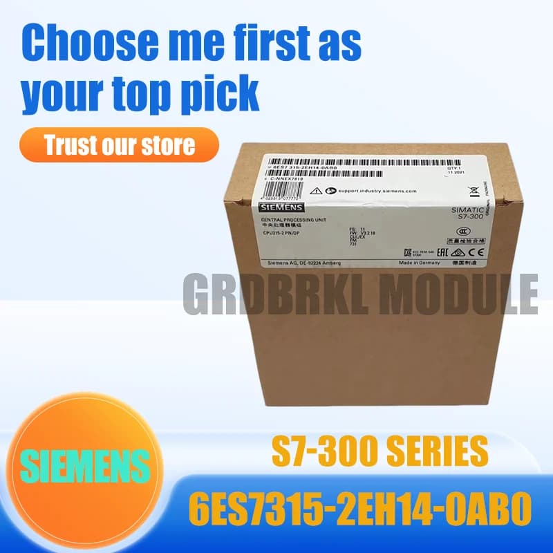 Nuovo Modulo Controller PLC SIEMENS 6ES7315-2EH14-0AB0 6ES7 315-2EH14-0AB0 S7-300 Originale