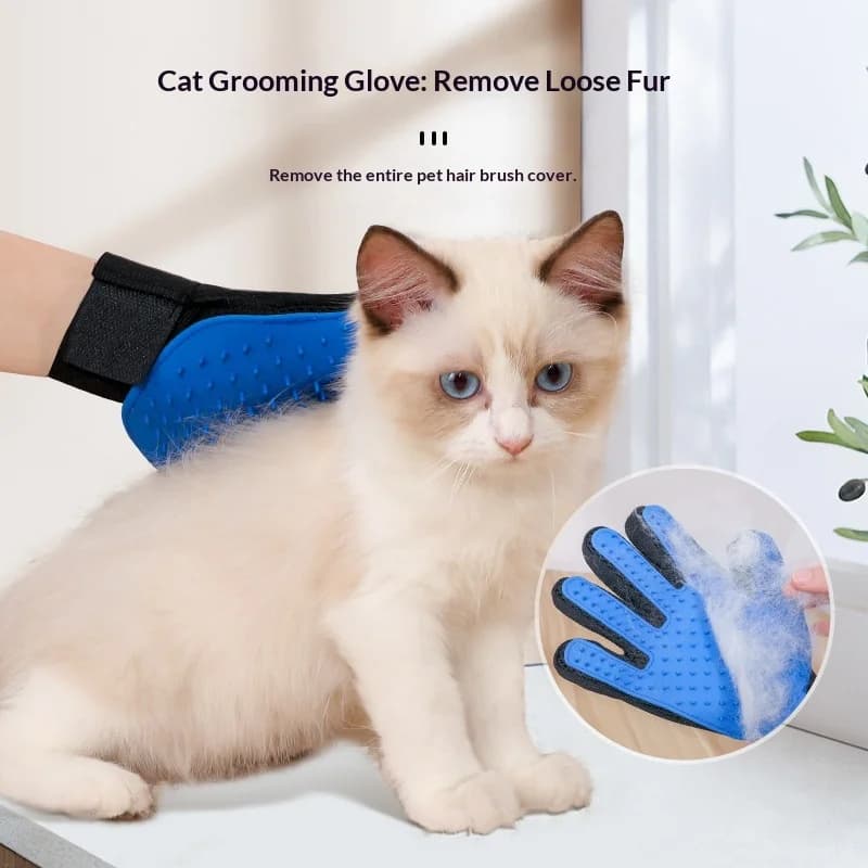 Guanto per Toelettatura Animali Domestici per Rimozione Peli, Rimuovi Peli di Gatto e Cane, Prodotti per Animali, Accessori per Gatti, Guanti per la Pulizia di Cani e Gatti