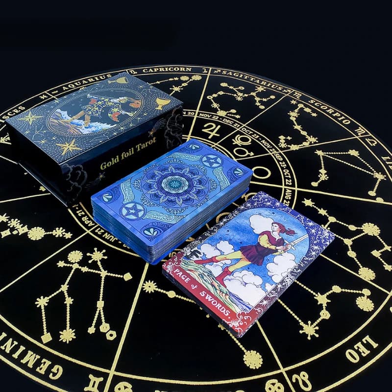 78 pezzi di carte dei tarocchi della serie Blue Fairy carte da gioco da tavolo in plastica durevoli impermeabili resistenti alle rughe carte da gioco BLUELOVER