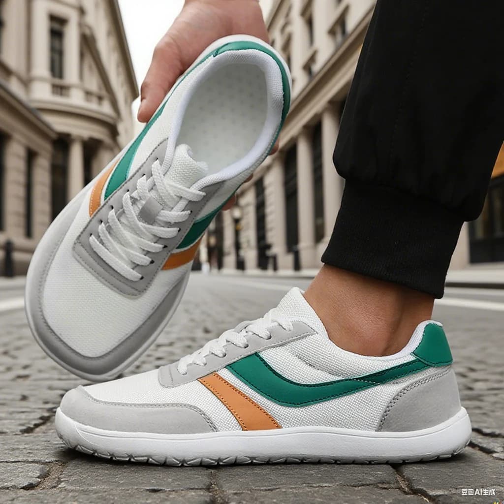 New Men's Wide Toe Shoes Comfortable Breathable Non Slip Sneakers Summer Fashionable Minimalist Trendy Mesh Casual Running Shoes