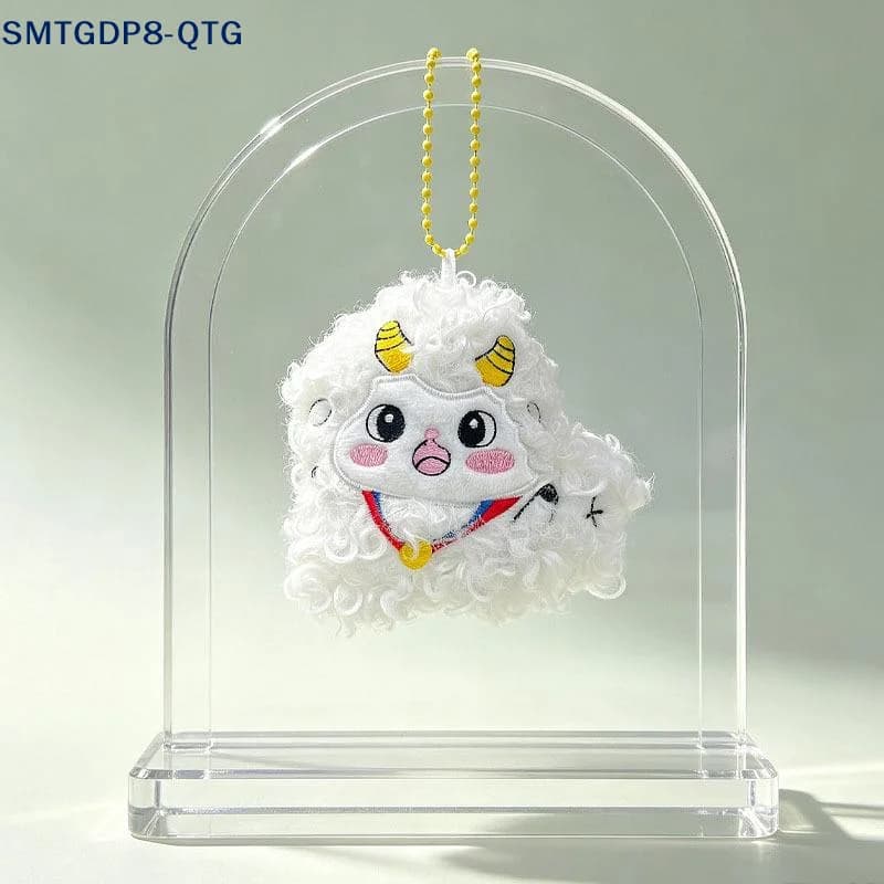 NEW Cute Fluffy White Sheep Plush Keychains With Soft Curly Fur Various Lovely Designs For Backpack Decor Party Favors Kids Gift