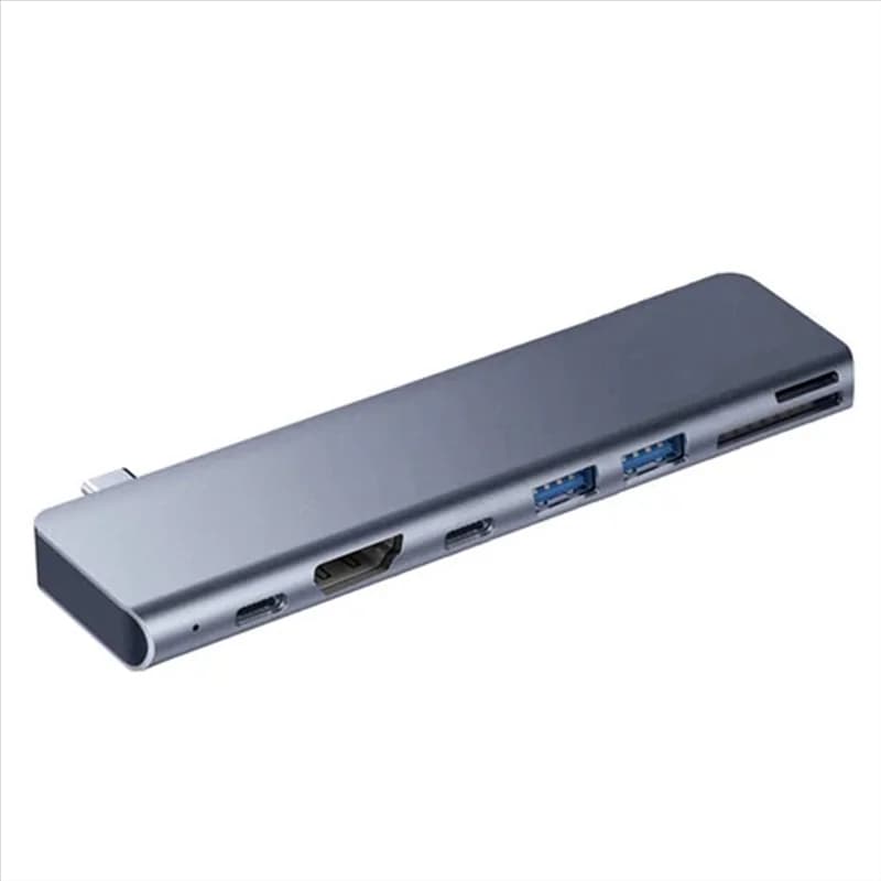 FULL-Tebe 7 in 1 Hub tipo C USB -C a 4K -Compatibile USB 3.0 SD/TF PD Splitter di ricarica rapida Docking station USB C