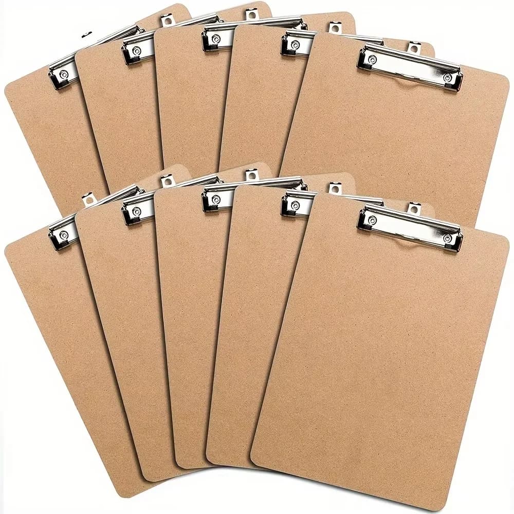 Cartella portadocumenti per blocco note da ufficio A4 da 10 pezzi con blocco note Superficie di scrittura durevole, ideale per studenti, scuole e forniture per ufficio