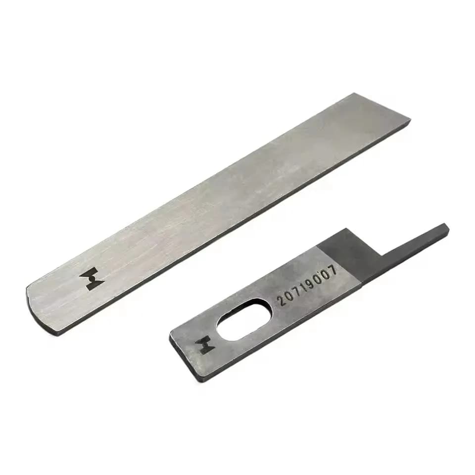20719007 &220119002 Upper + Lower Knife Fitted JACK 798, 798D, C4, E4, 904, 905, 799S, 900 Overlock Sewing Machine Blade Parts