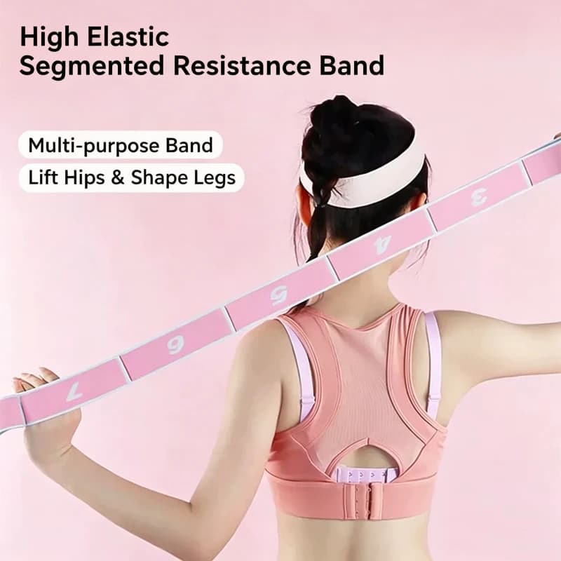 Fascia elastica per yoga, fascia elastica con numeri latini, fascia elastica per allenamento di danza per bambini, fascia elastica per fitness