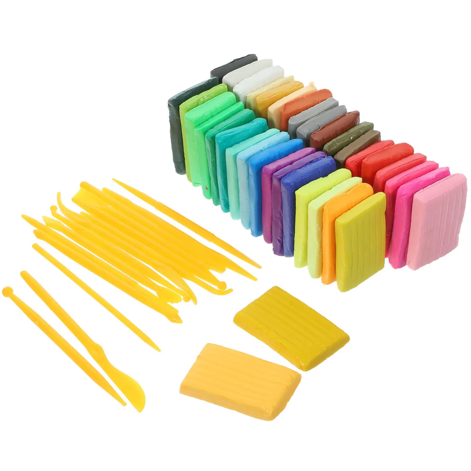 Set Fai-da-Te di Argilla Polimerica Colorata, Kit di Argilla Modellabile Flessibile per Creare Portachiavi, Ciondoli e Piccole Statuette di Animali