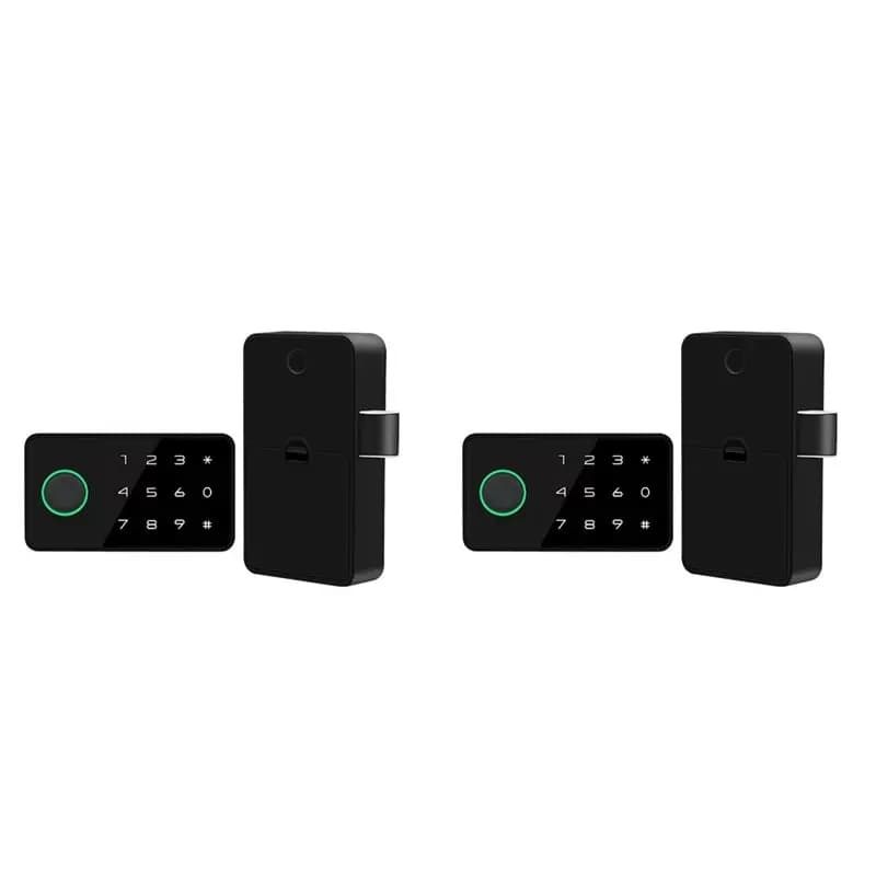 【THANKSGIVING DAY】2X Tuya Smart Fingerprint No Punch Cam Lock Cabinet Lock Door Drawer Filing Cabinet Post Mail Locker Cupboard