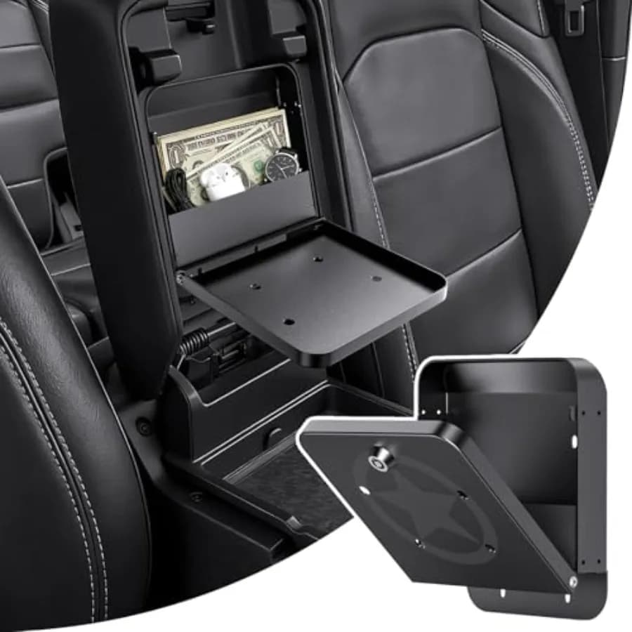 Organizer Nascosto in Metallo per Console Centrale per Jeep Wrangler JL JLU 2018-2026 e Gladiator JT 2020 2021 2022 2023 2024 2025 2026