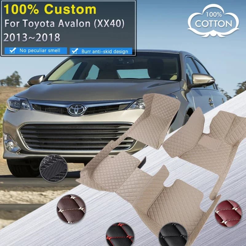 Tappetini per auto RHD completi per Toyota Avalon XX40 2013 ~ 2018 Tappeto impermeabile durevole Tappetino in pelle di lusso Accessori per auto Auto R